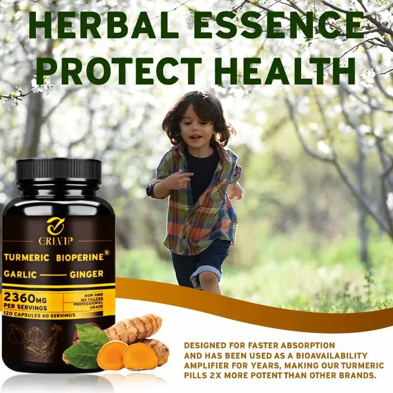 Suplemento de gengibre e cúrcu - Turmeric Curcumin Capsule avaliação e preço